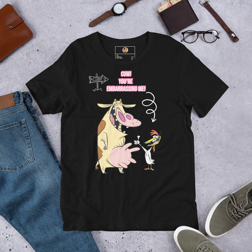 Cow and Chicken Unisex T-shirt