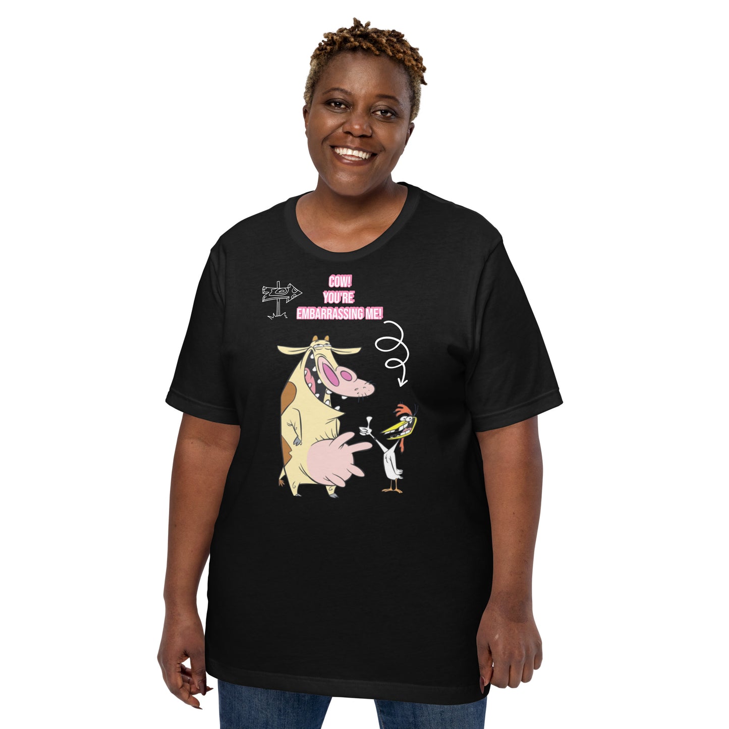 Cow and Chicken Unisex T-shirt